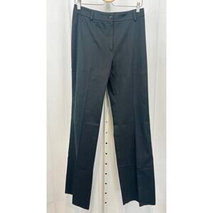 BERNARD ZINS France Joyeux N Pants Zip Fly Flat Front Trousers Cotton Black 10